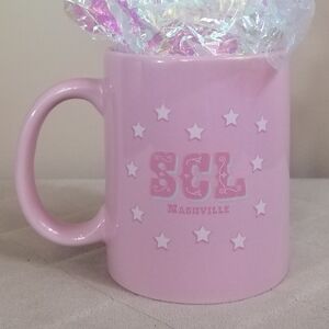 NEW Stoney Clover Lane Nashville store pink ceramic mug SCL